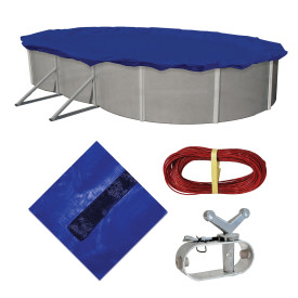 Arctic Armor 18' x 38' Oval Winter Cover 15 Yr. Blue